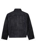 WAX COATED BIKER JACKET