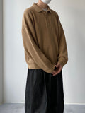 Collar Button Over Knit