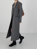 Drop 3 button loose fit long blazer