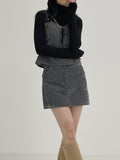 Velvet Bokashi Mini Skirt