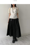 Fiona See-through Round Neck Blouse