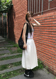 BLOCK LINE HALTER SLEEVELESS
