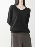 Brook Wool V-neck Knit