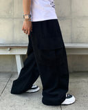 Vintage Diagonal Cargo Banding Pants