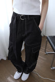 belt nylon cargo pants