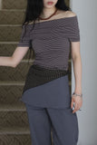 ST Rib Off Shoulder Tee