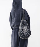 Spider Denim Sling Cross Backpack