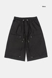 Broher rivet double-knee bermuda pants