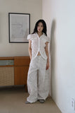 Simon Shirring Short Sleeve Shirt