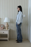 Flash Pintuck Line Denim