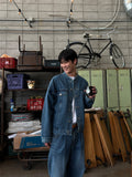 Oil Washed One-Tuck Denim
