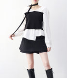 Merhi Layered Blouse Tie Set
