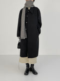 Big Collar Hidden Overfit Balmacan Coat
