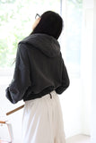Bai Washing Crop Zip-Up