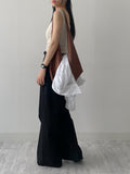 Two Pocket Nylon Long Wide Slacks