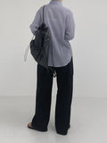 [summer] Planning cargo banding wide pants