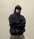 Vintage Leather Hood Jacket