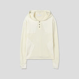 Star Henley Warmer Knit Hoodie