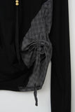 (W) Chess Shirring Hoodie