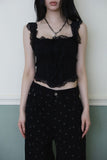 Touch punching frill sleeveless