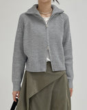 Raglan Two-Way Knit Zip Up