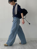 132 High-Waist Wide Denim Pants