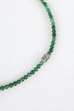 Green bead necklace