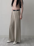 [Belt SET/Summer ver.] With Two Tuck Wide Slacks