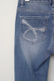 (W) Stitch Low-rise Bootscut Denim