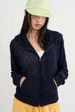 Sheer Summer Hood Zip-Up