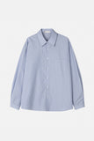 Pint stripe over fit shirt