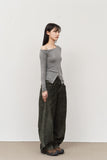 (W) Glee Button Top
