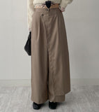 Wrap Banding Wide Slacks