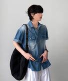 Podia Denim Half Shirt