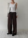 Frill U-neck Sleeveless