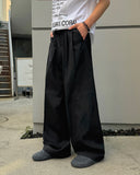 Moz two-tuck wide slacks