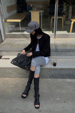 TWEED SNAP CROP JACKET