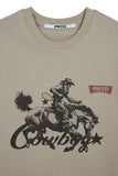PRTN) Western Cowboy Graphic Short Sleeve T-Shirt