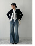 238 Back Pocket Semi-Bootcut Denim Pants