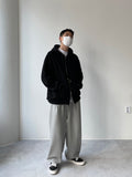 Pleat Wide Sweat Pants
