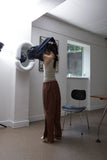 buttons split pants