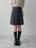 Kino Pleated Midi A-line Skirt