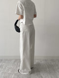 437 High Waist Wide Denim Pants