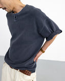 Pigment Henley Neck Pique Tee