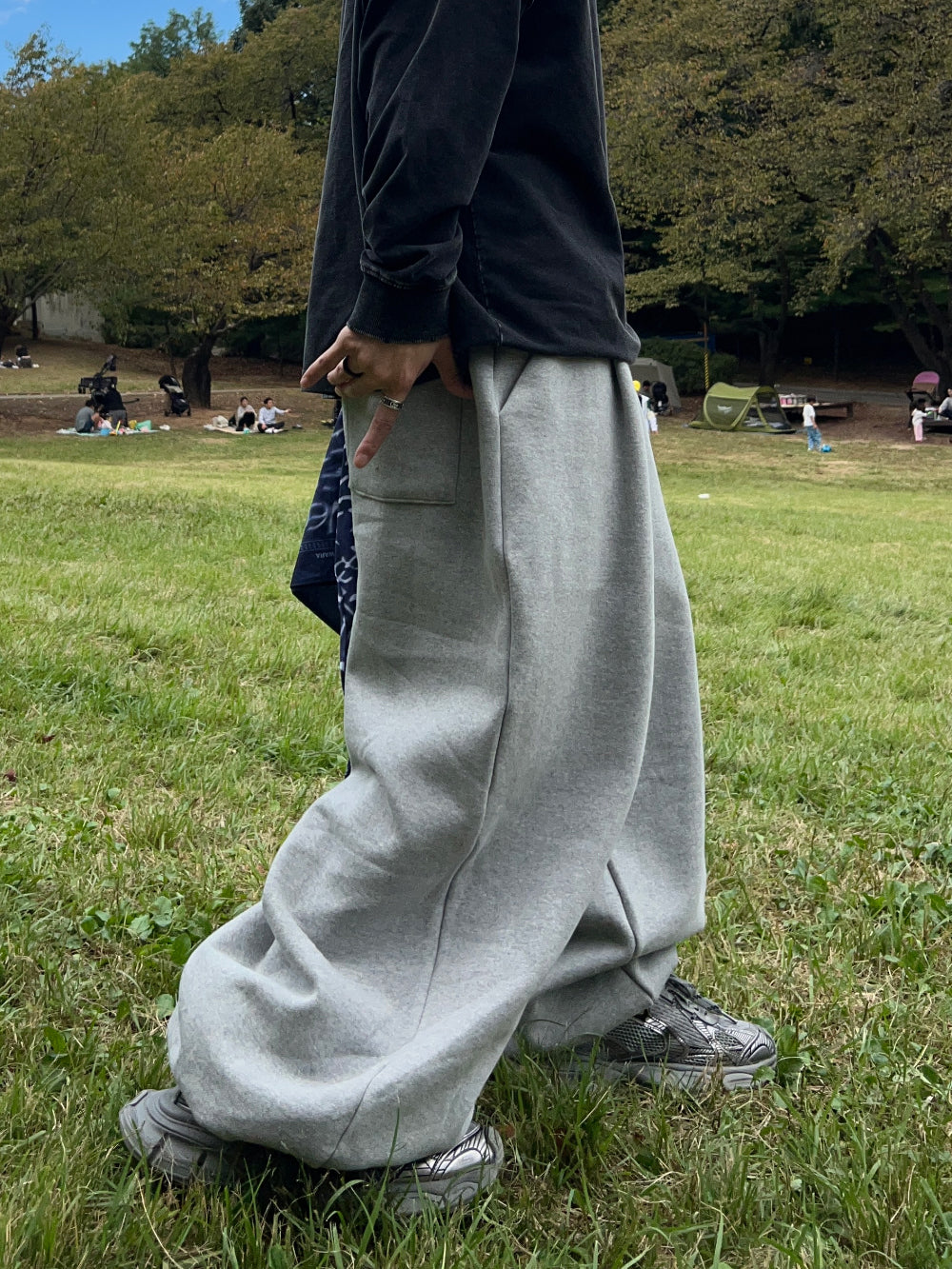 【KOOLOSET】Over Jogging Two-Tuck Brushed Sweat Pants KOOLOSET (クロゼット) - オーバージョギングツータック裏起毛