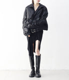Oban Shirring Pocket String Overfit Windbreaker