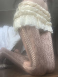Parisian rose mesh stockings