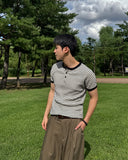 St Rib Henley Neck Knit