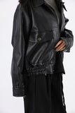 Berin Leather Blouson Jacket