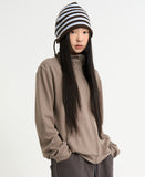 Bren brushed high-neck zip-up